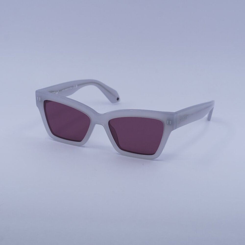 Off-White OERI110 CINCINNATI 0964 Sunglasses Grey Cat Eye Frame, Brown Lenses
